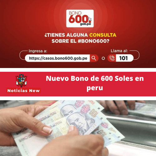Nuevo Bono de 600 soles en Perú